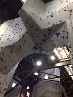 Rock climbing with a friend!! Man, some of