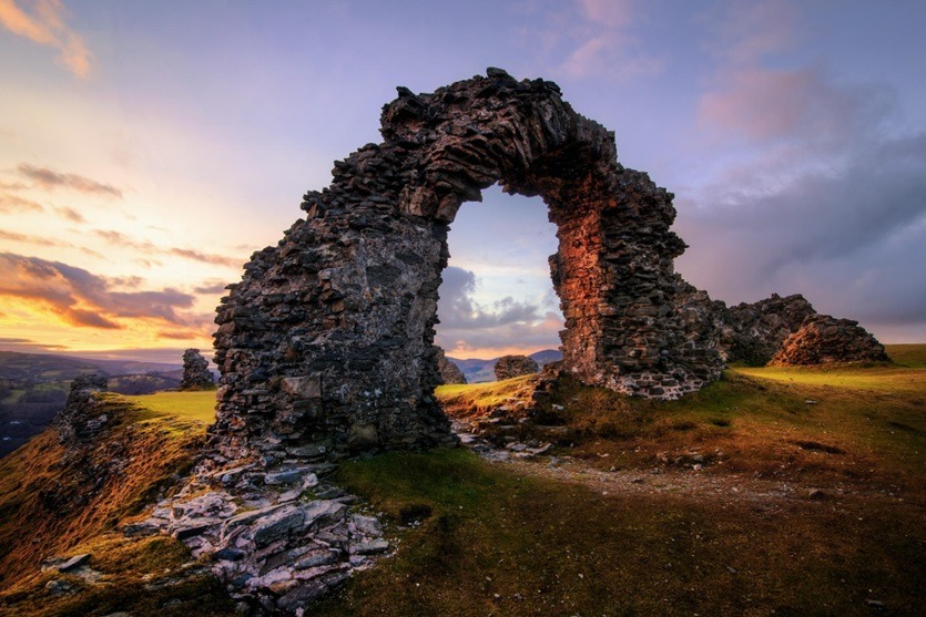 Outlasting the ancestors (ruins of 13th century Castell Dinas Bran {Crow Castle},