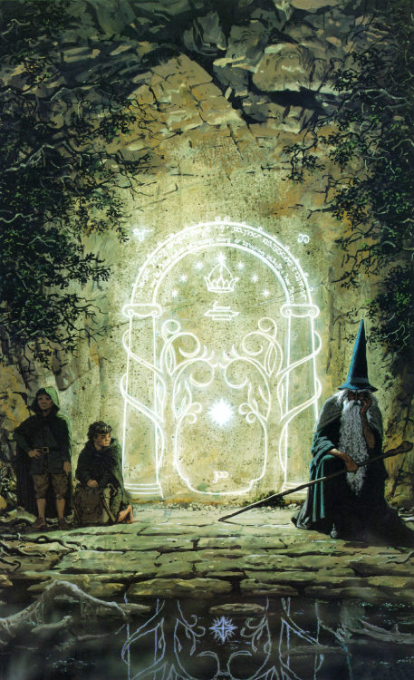  On this day in T.A. 3019, the Fellowship of the Ring arrive at the Doors of Durin, entrance to Khaz