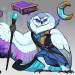 grimmla-arts:Owlin for this month! creature club is making Owlin this month <3 