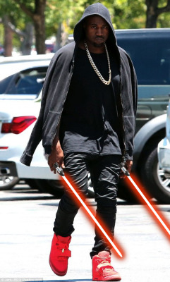 thecrimsondynamo:  Kanye West the Sith Lord   Wow