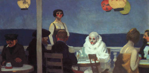 chasingtailfeathers:Edward HopperBlue Night, 1914Whitney Museum of American Art, New YorkDoomed.