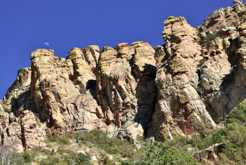 Granite cliffs, Santa Catalina Mountains, Arizona.