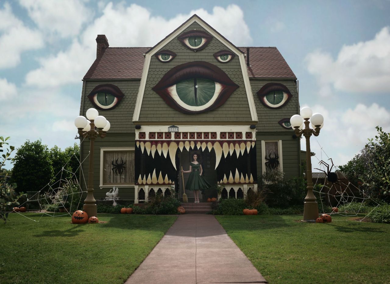 stability:  Christine H McConnell decorated her parent’s house for Halloween  