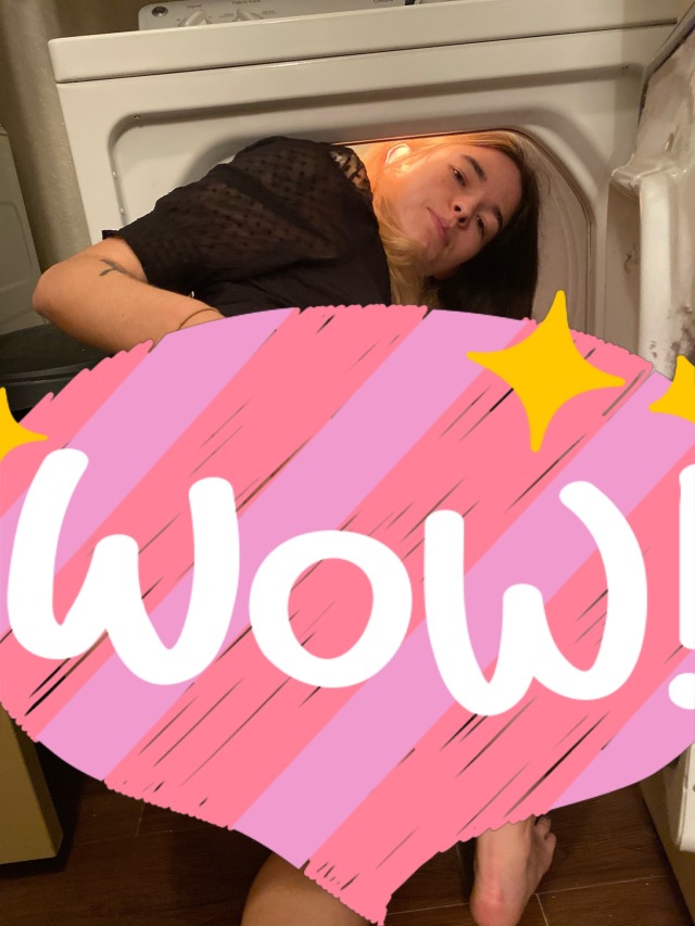 I got stuck in a dryer… see it here