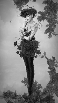 black-white-madness:  Madness:   secret bloom by Natalie Shau 