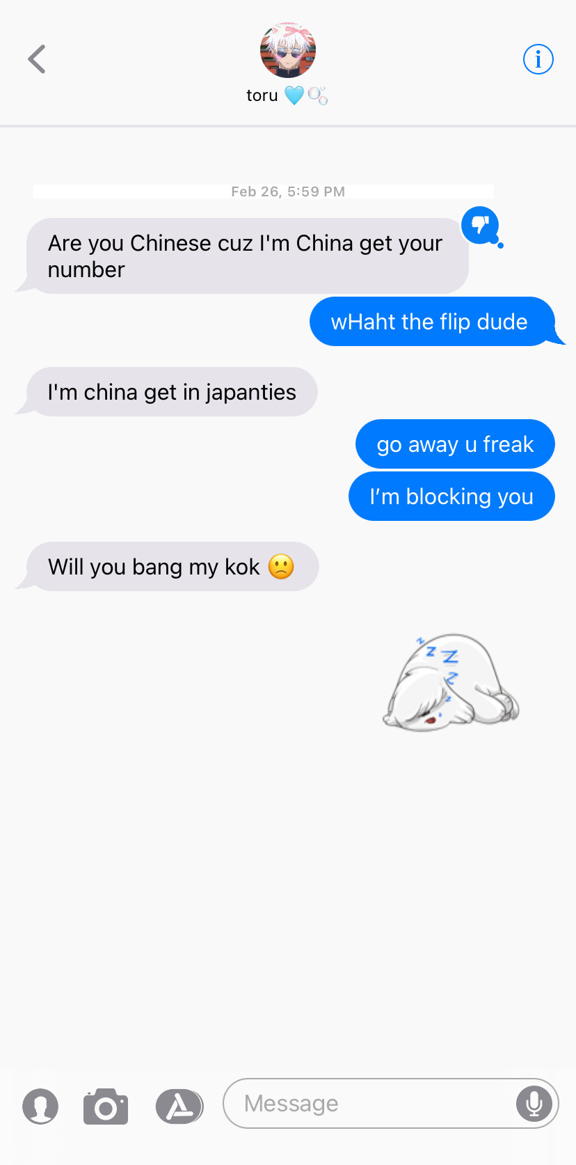 BOYFRIEND GOJO TEXTS .