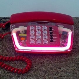 vintagesalt:Neon telephones of the 80s