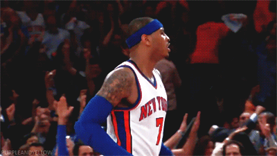 phuckindope:  Melo 62 points and 13 rebounds against the bobcats #greatness 