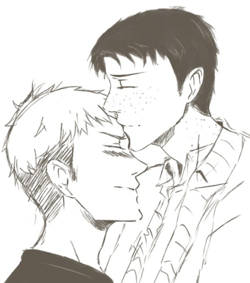 eibbieembarrassed:  Jean and Marco are so cute together. If only I could draw them cute.  
