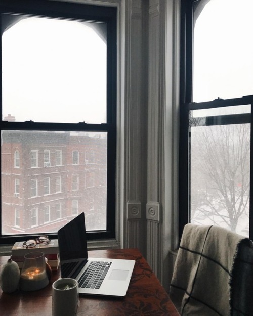 bookbaristas:#bombcyclone situation ☕️ hope you’re staying warm!(at Park Slope Historic District)
