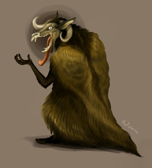 wonszu:Turoń - creature you can meet during Christmas Eve in PolandLittle something something I drew