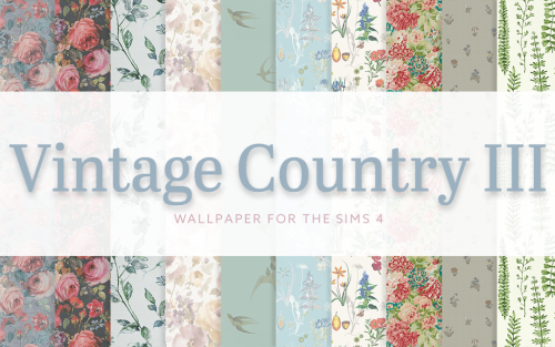 Vintage Country Wallpaper IIIHere are a set of nine lovely, vintage-country inspired wallpapers for 