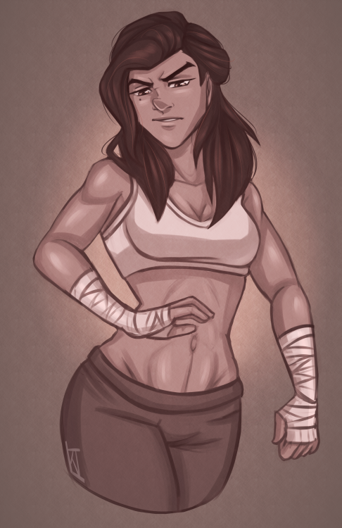 Porn photo captainhigher:   Workout time with Kuvira