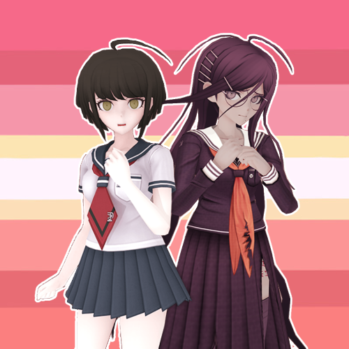 KOMARU NAEGI AND TOUKO FUKAWA FROM DANGANRONPA ARE IN LOVE   requested by anonymous