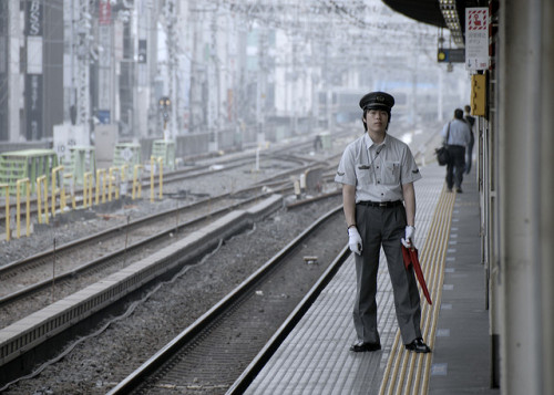 Awaiting the train