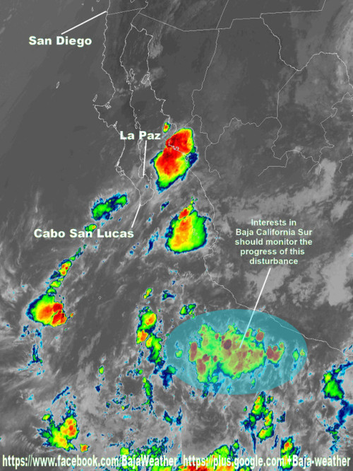 A large area of disturbed weather centered several hundred miles south of the southern coast of Mexico is associated with a trough of low pressure. This system is gradually becoming better organized, and environmental conditions appear conducive for...