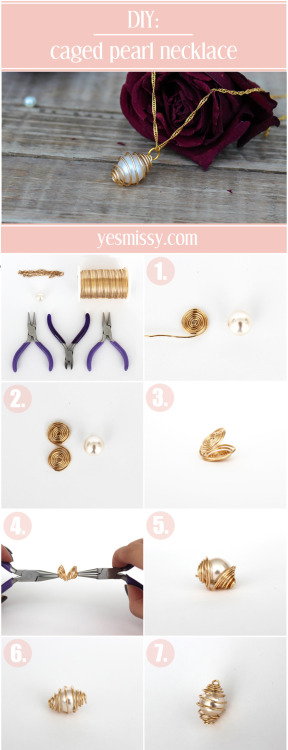DIY Easy Wire Wrapped Pearl Tutorial by Yes Missy for She Knows. 1 photo download.For a huge DIY wir