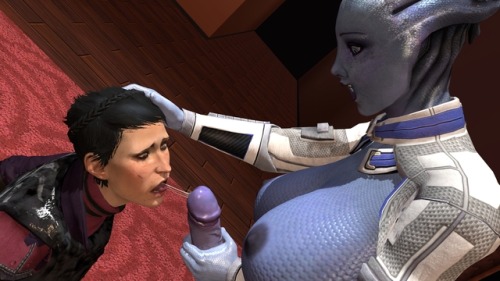 subjectxxx: Liara Gets Rough with Cassandra You’d think Cassandra would be the dominant one… think a