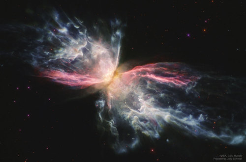 just–space: Iron in the Butterfly Nebula : Can stars, like caterpillars, transform themselves 