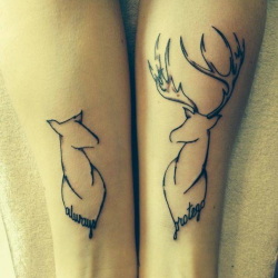 a-night-in-wonderland:  Couple tattoos