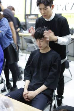 jjangkiyong:  Backstage at Ordinary People SS15, SFW 