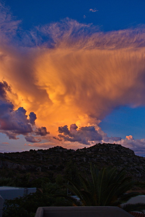 marcel-and-his-world:There is sun after the rain.Clouds above Rhodes, after a thunderstorm 2013.