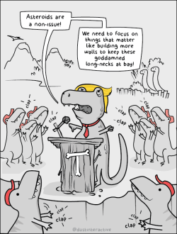 dustinteractive:  Prehistoric Trump rally 