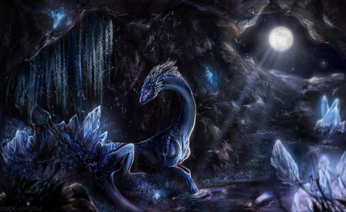 awesomedigitalart:  Concealed by Moonlight by Isvoc