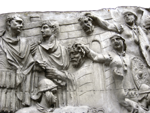 smolpliny:This is honestly my favorite scene from Trajan’s column because Trajan just looks so *done