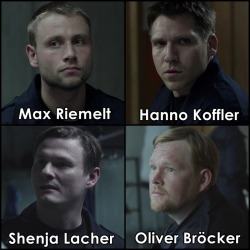 famousnudenaked:  Max Riemelt, Shenja Lacher Frontal Nude and Hanno Koffler &amp; Oliver Bröcker in Freier Fall (2013)