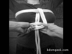 howtobdsm:  How to Tie a Modified Perls Chest Harness - KnottyBoys 