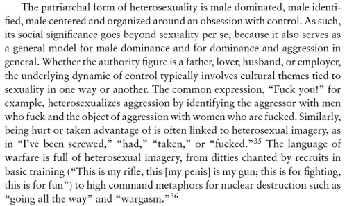 exgynocraticgrrl: Allan Johnson pointing to heteronormativity or compulsory heterosexuality asbeing 