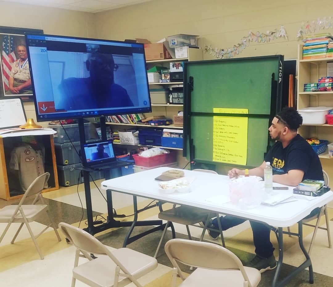 <p>A couple of weeks ago - our Senior Patrol Leader during a working dinner about personal and organizational goals with the Scoutmaster (not pictured) and Troop Committee Chairman.</p>

<p>We continuously engage in leadership training for our youth focusing on the importance of planning and effective communication. (at Albert F. Farrar Sr.scout Hut)<br/>
<a href="https://www.instagram.com/p/CAx9XmHp90d/?igshid=1c5c1vcgt885u">https://www.instagram.com/p/CAx9XmHp90d/?igshid=1c5c1vcgt885u</a></p>