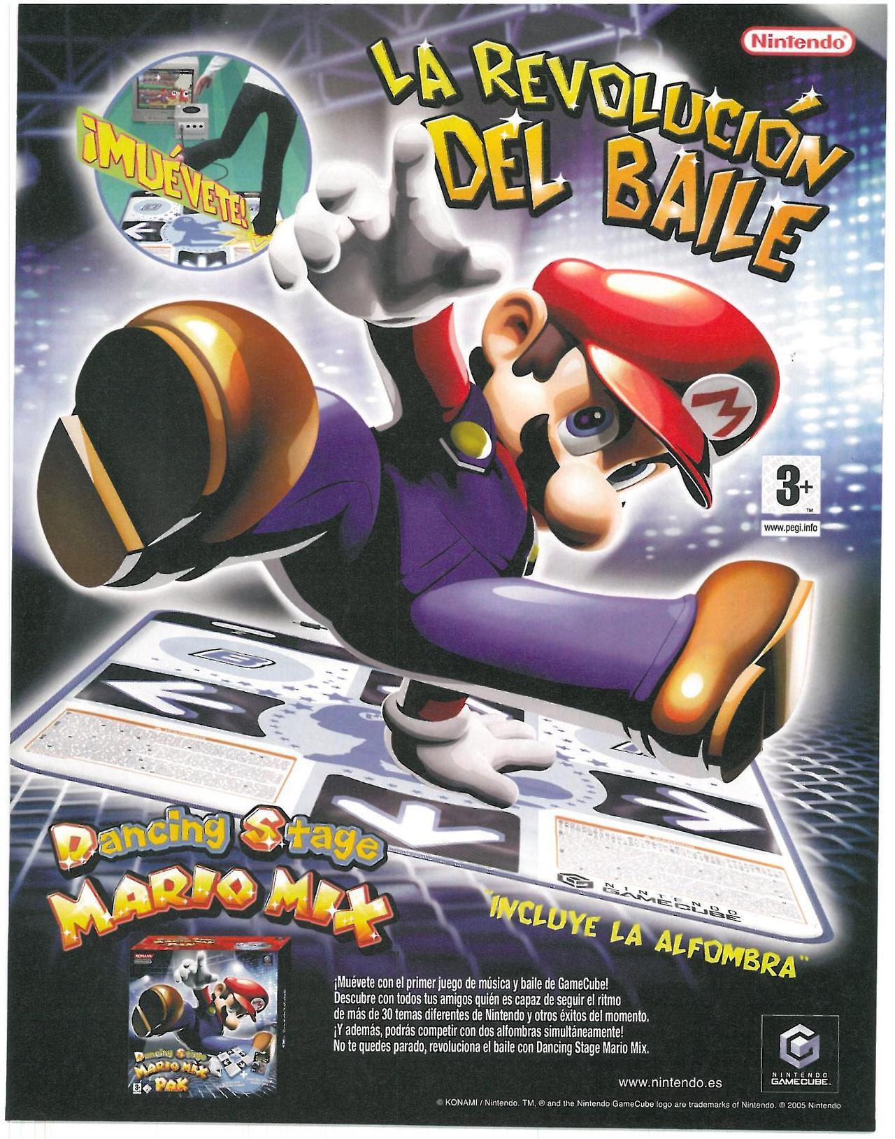 ‘Dancing Stage: Mario Mix’
[aka: ‘Dance Dance Revolution: Mario Mix’][GCN] [SPAIN] [MAGAZINE] [2005]
“ “Dance Dance Revolution: Mario Mix is the second dancing game to be released on the Nintendo GameCube. Mario Mix is not as intense as standard...