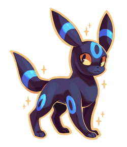 splatterparrot:Shiny Umbreon Fanart! ~