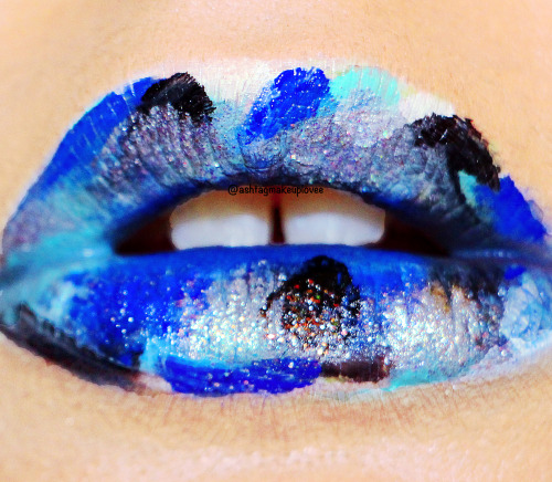 ashtagmakeuplove:paint inspired lipsI used:NYX Cosmetics Jumbo eye pencil in MilkMacaron Lippie in C