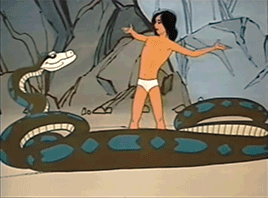 scales-and-spirals:  Adventures of Mowgli - Kaa