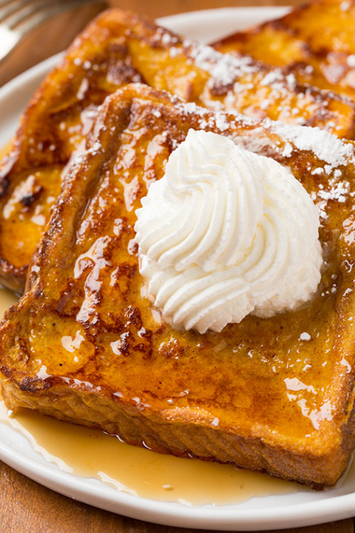 trilithbaby:  fullcravings:  Pumpkin French Toast  I want it in my mouth!! Unf!!!  oh my