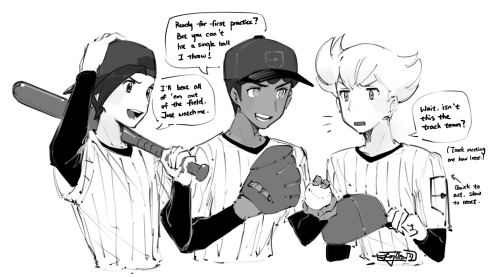 (High school AU) baseball team