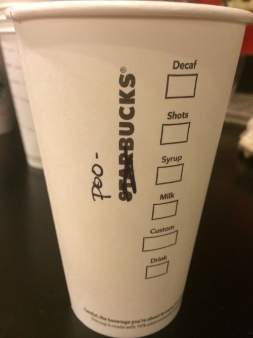 What happens when two sleeves of Starbucks cups are accidentally delivered to an independent coffee 