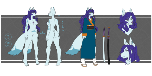 mentalward6ix:  Couple of pieces for DerpyFox of his Snow character.Char © her owner.Art © S. Roman. 4/15