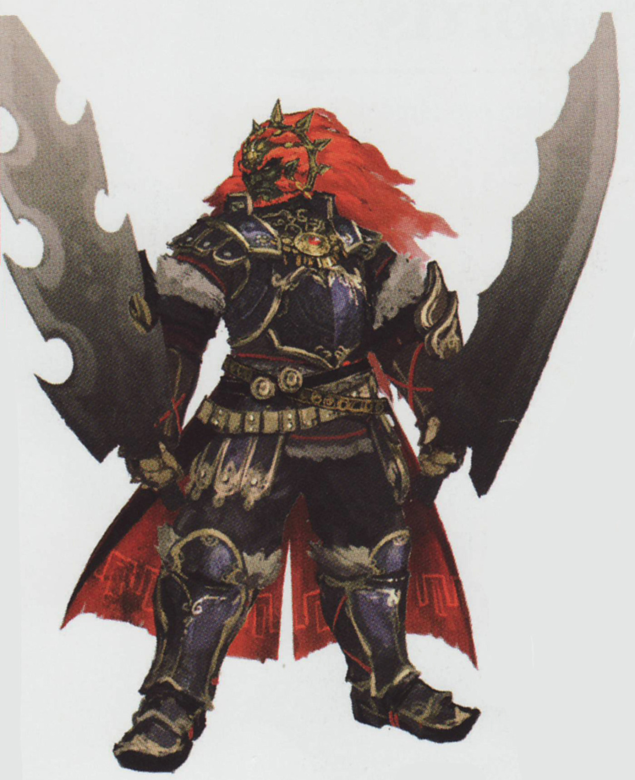 historyofhyrule:  Ganon’s set of traditional art from the Hyrule Warriors artbook.