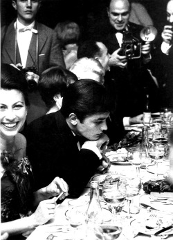 the-night-picture-collector: Alain Delon, alone among others, 1962