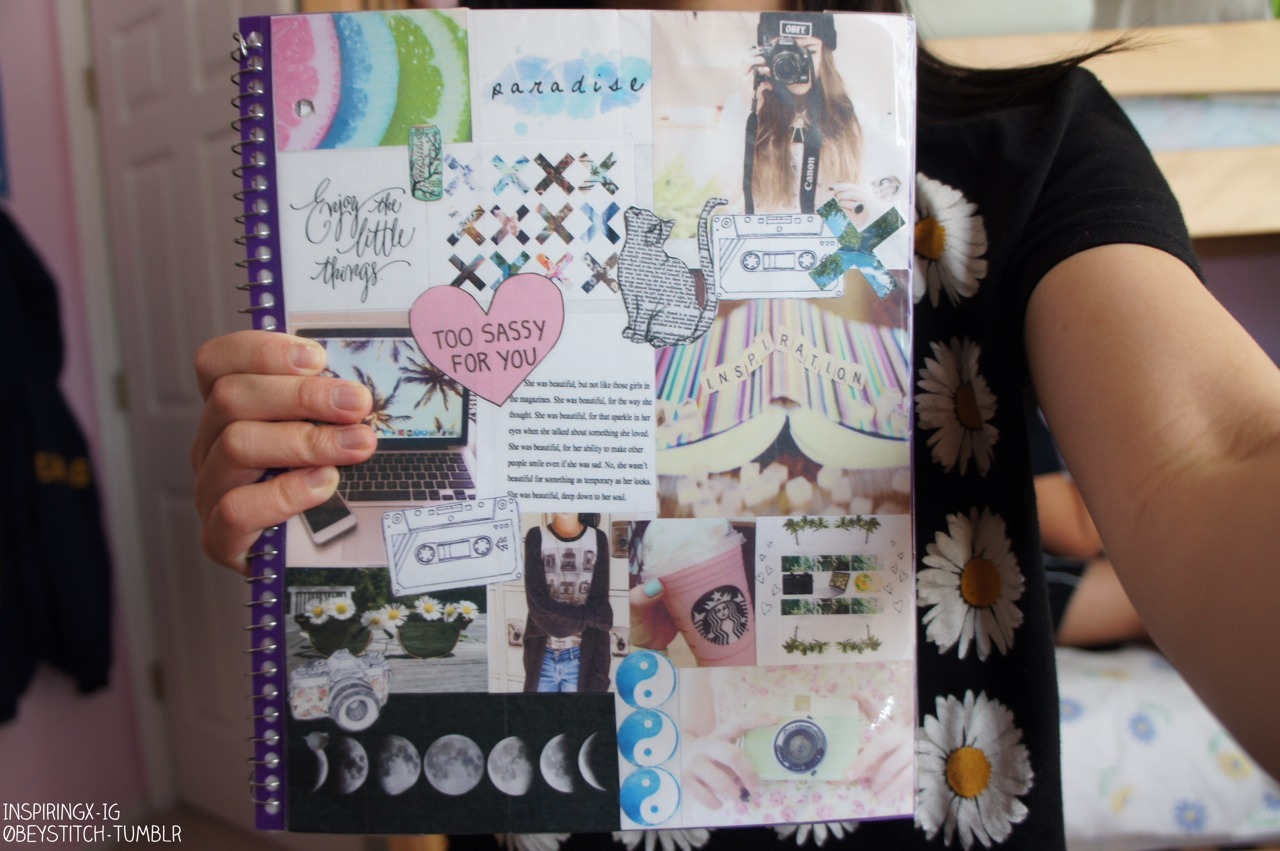 0beystitch: I made one of those “tumblr” notebooks lol. Yeah it’s not the best
