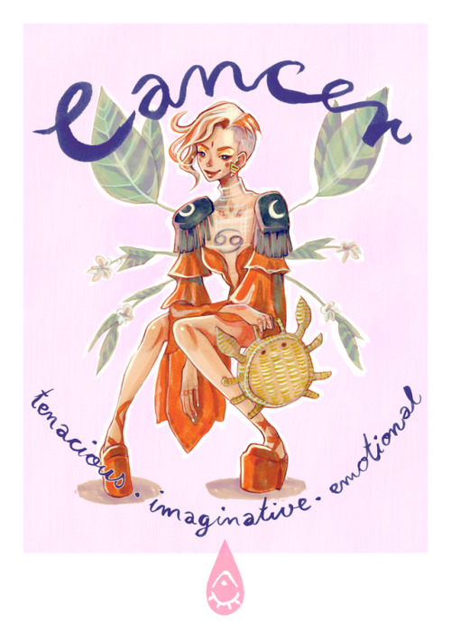 Prints and originals of my Zodiac Girls are now available in my Etsy.