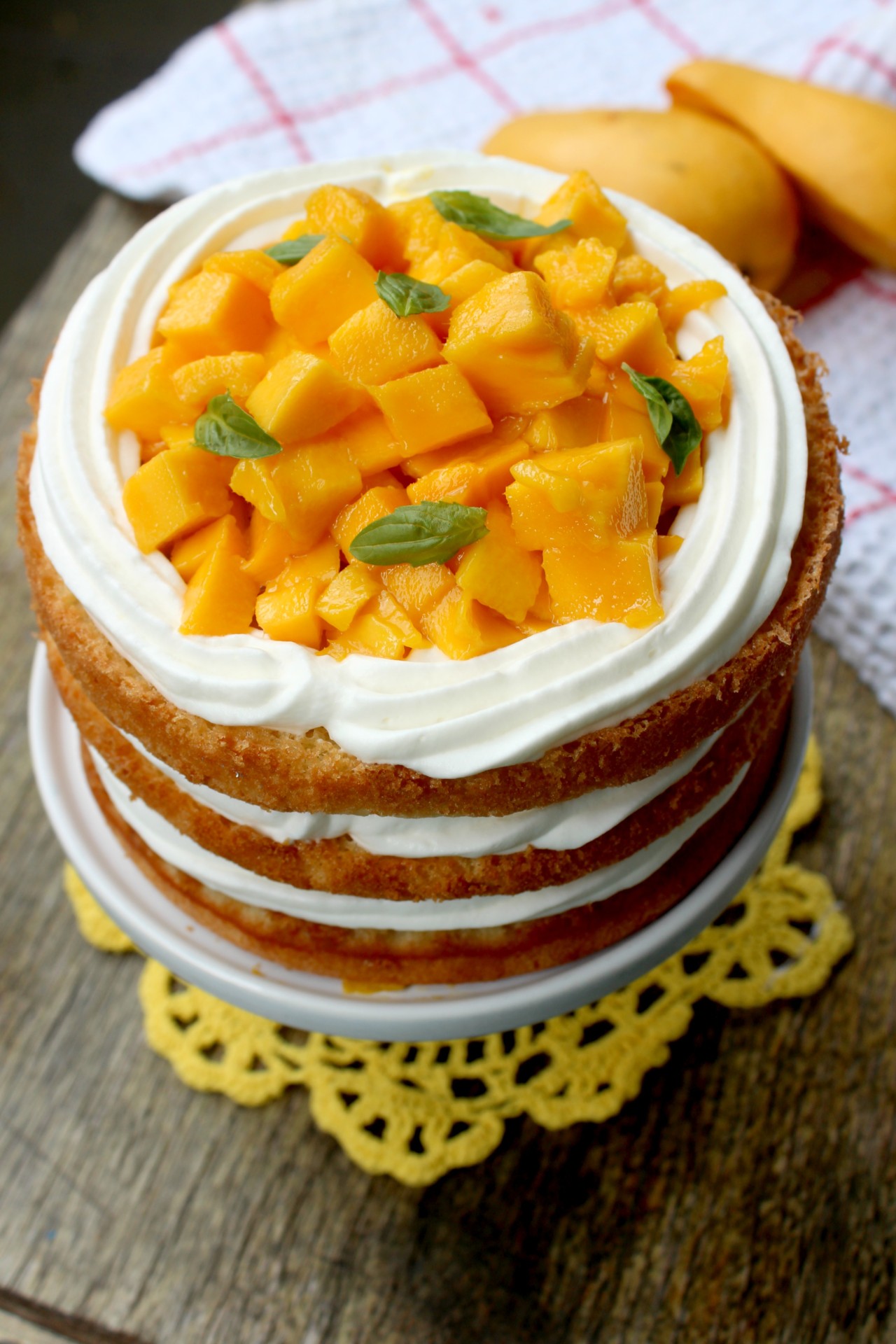 Whisk and Crumbs — Mango Sponge Cake