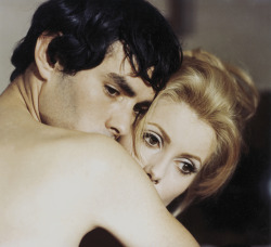 lottereinigerforever:  Pierre Clémenti &amp; Catherine Deneuve in “Belle de Jour”