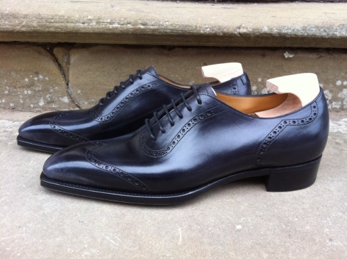 G&amp;G Papworth in Black Deco Calf