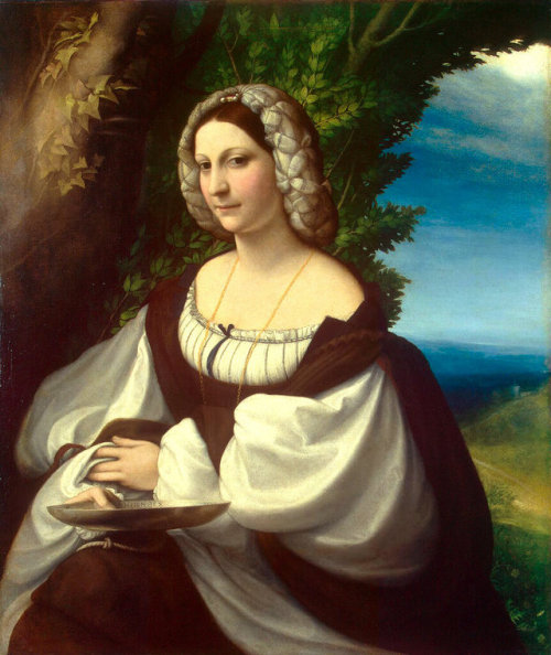 Correggio ( Antonio Allegri). Portrait of a Gentlewoman. 1517-19
